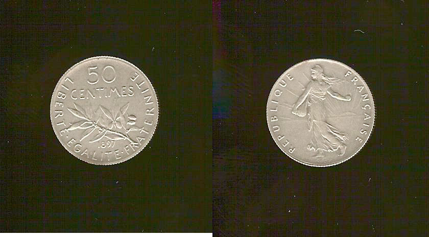 50 centimes Semeuse 1897 SUP